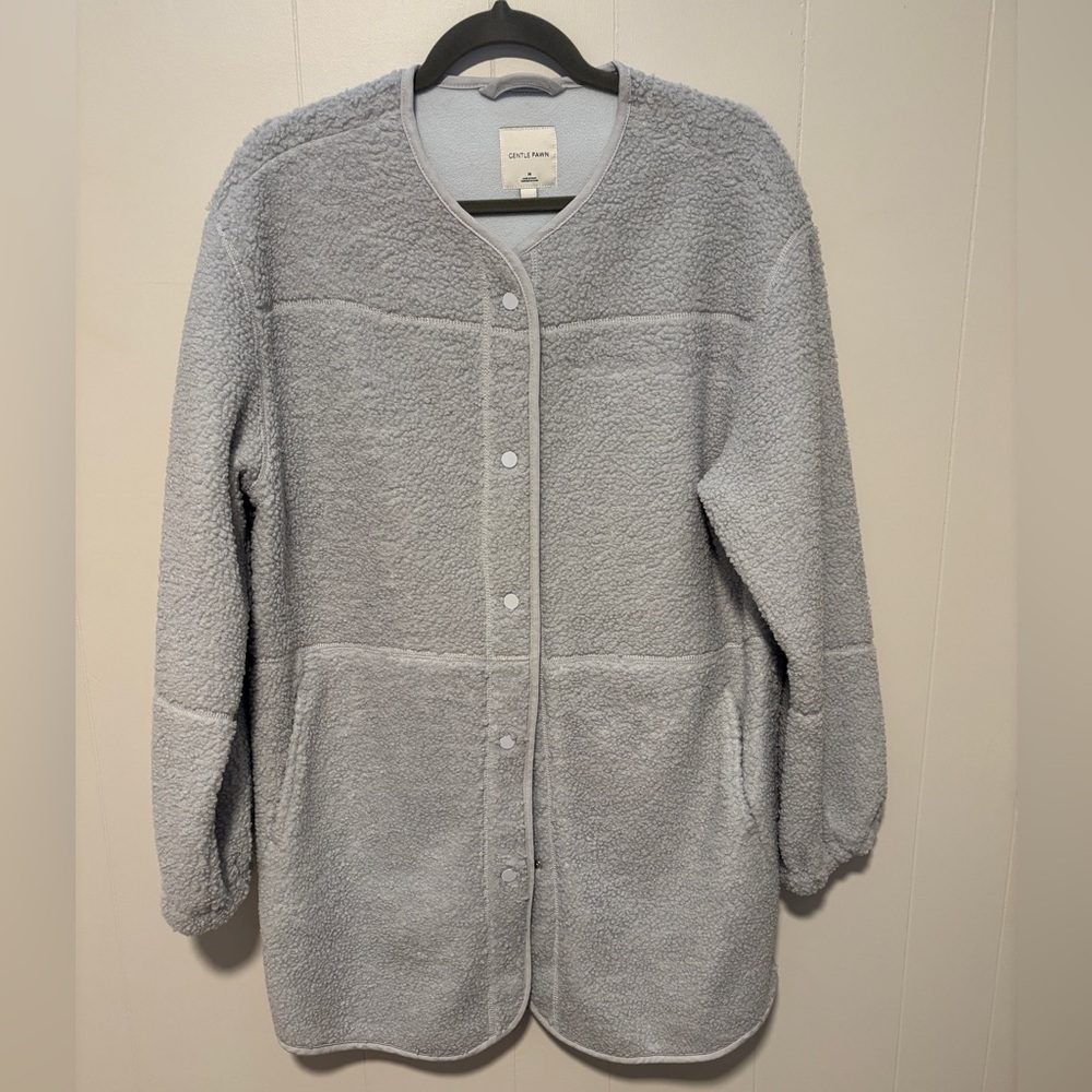Gentle Fawn Light Blue Teddy Jacket NWOT